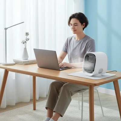 Portable Evaporative Cooler Cooling Fan USB Design - Image 1
